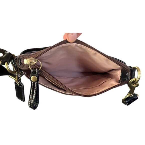 Coach Brown Signature Stripe Swingpack Crossbody Bag 48069 - Picture 8 of 8